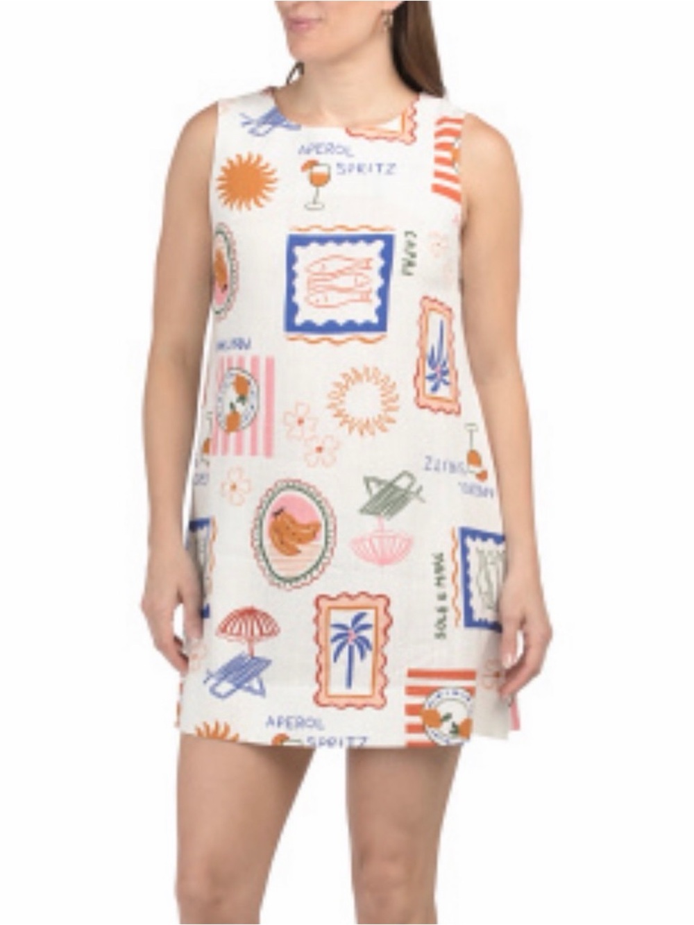 Paper Heart Capri Beach White Mini Dress Tunic
